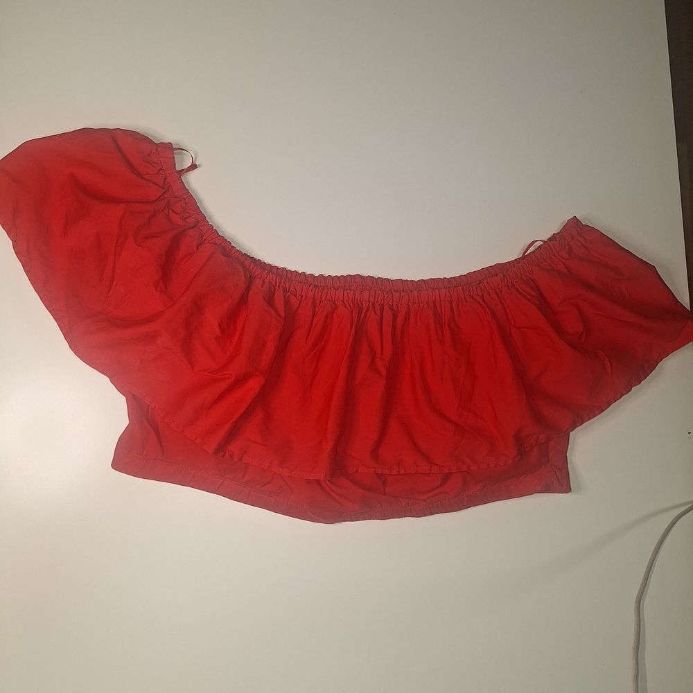Red Off-Shoulder Mini Dress - Picture 4 of 6
